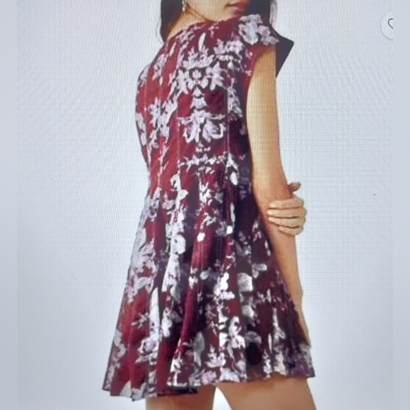 NWT - Free People Dress - Sully Dress in Raisin Combo - Size S - Picture 2 of 10